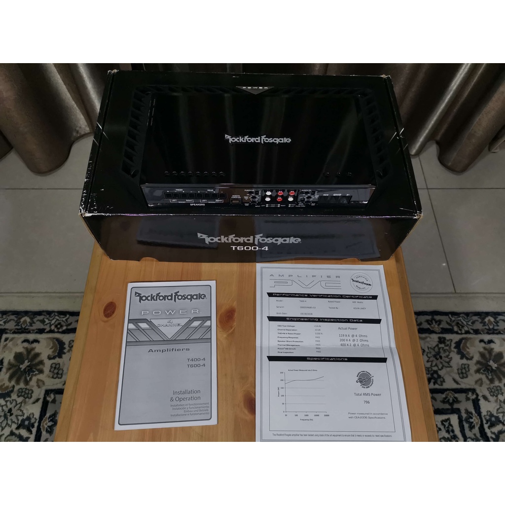 Rockford Fosgate Power Series (4Ch) T6004 Shopee Malaysia