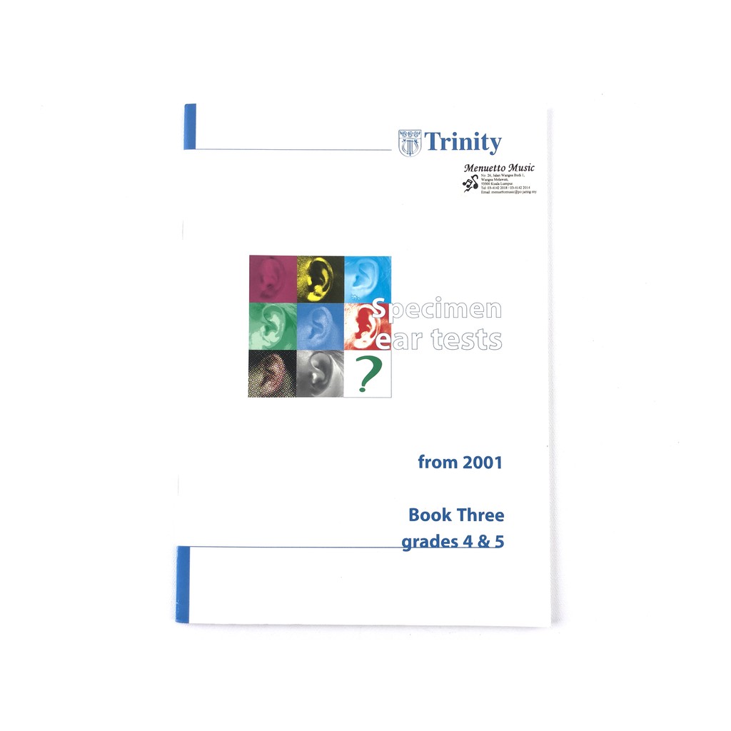 Trinity Specimen Ear Tests Book 3 Grades 4 & 5 (CD Included) | Shopee ...