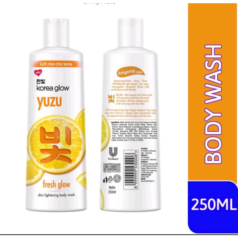 KOREA GLOW BODY WASH YUZU FRESH GLOW (HALAL)(Exp 05/2025) Shopee Malaysia