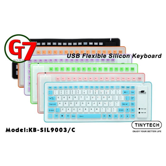 88KEY/COM MINI SIZE SILICON KEYBOARD (KB-SIL9003) | Shopee Malaysia