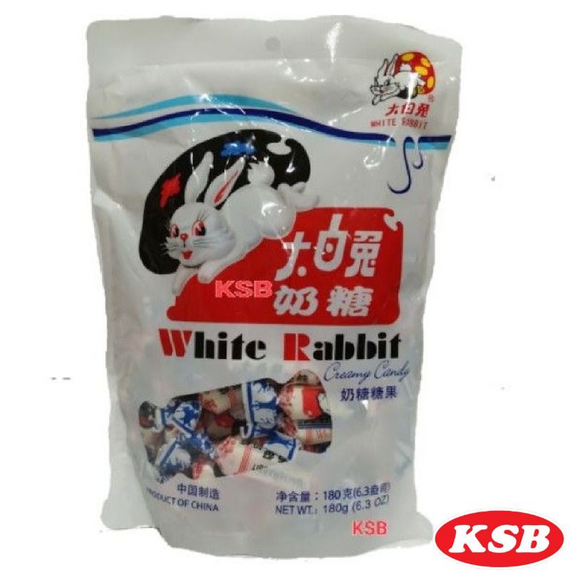 【180g】WHITE RABBIT （大白兔奶糖）30pcs+- | Shopee Malaysia