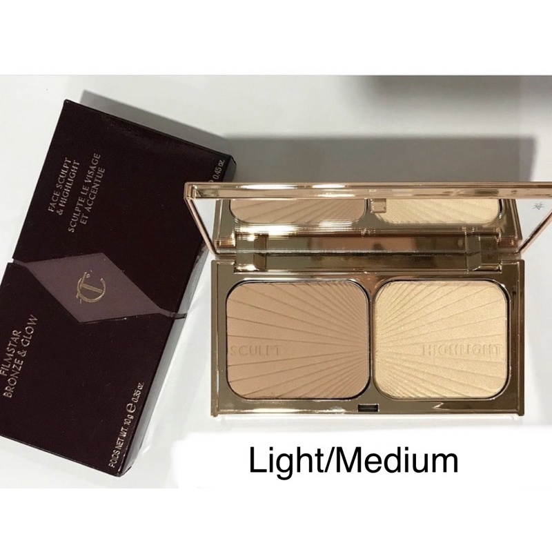 Charlotte Tilbury Filmstar Bronze & Glow Contour Duo Shopee Malaysia
