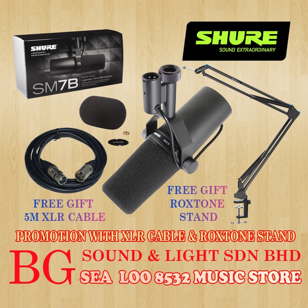 SHURE SM7B / SM-7B CARDIOD DYNAMIC MICROPHONE | Shopee Malaysia