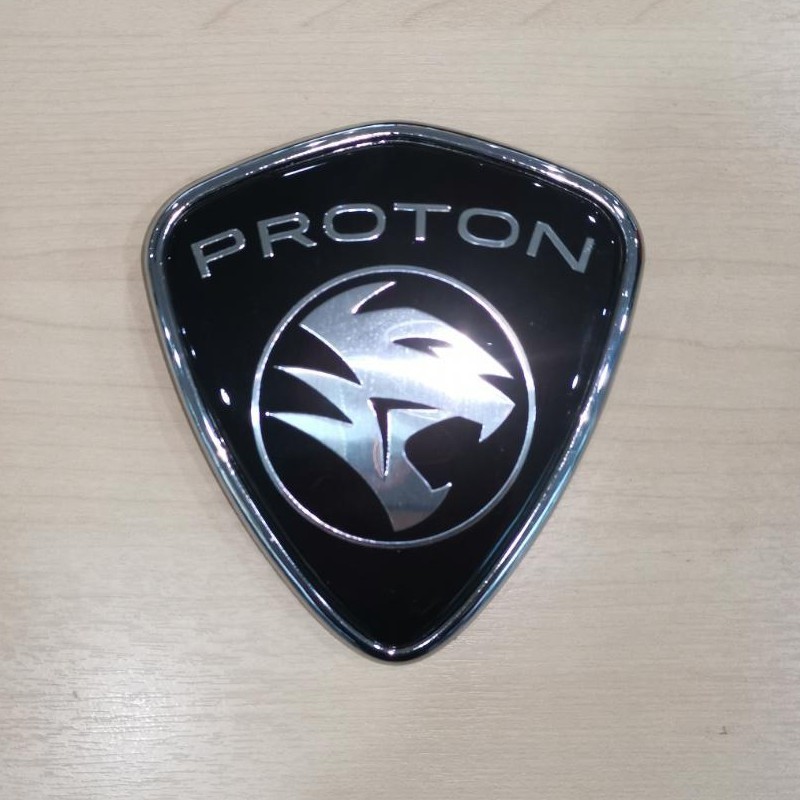 ORIGINAL PROTON WAJA CPS,PREVE ,IRIZ FRONT GRILLE EMBLEM BLACK LOGO ...