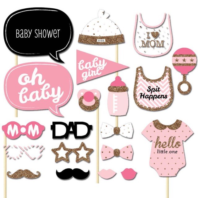 📸 🎉 20 pcs DAD Instagram Party Event Newborn Baby Little Girl Birthday ...