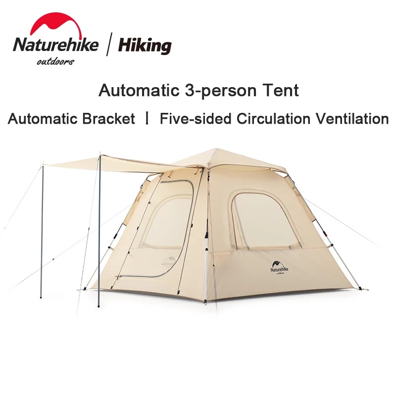 Naturehike 3People tent quickopen High Ventilation Automatic Park Outdoor Camping Tent Ango