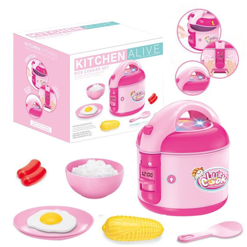 Kids Cute Electric Rice Cooker Pretend Play Set Gift Toys Early ...