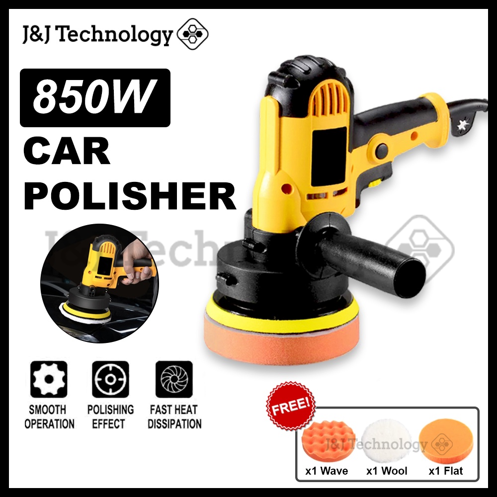 JNJ Technology 850W Electric Car Polisher Machine 5'' Sander Buffer