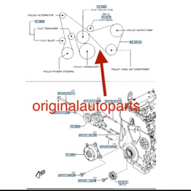 Ford ranger 2025 fan belt