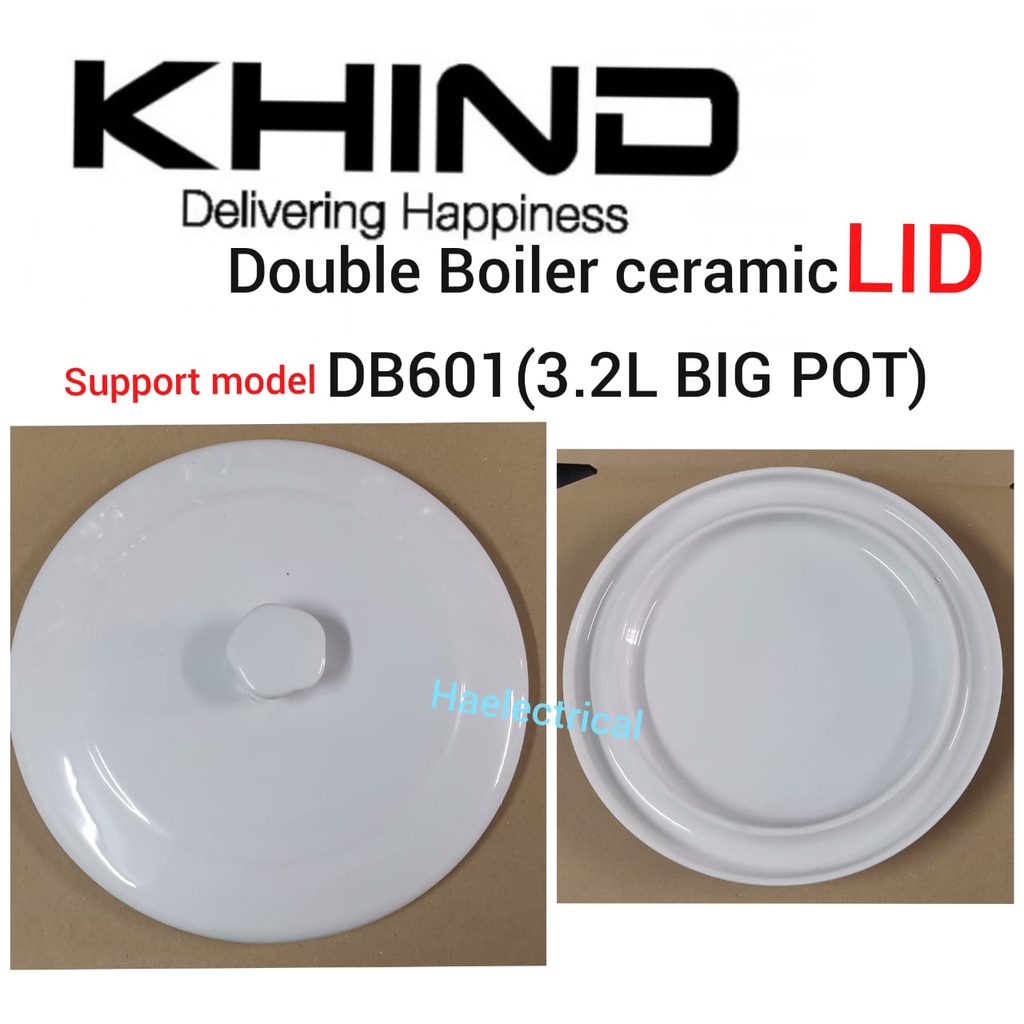 Khind DB601 Double Boiler Ceramic Inner LID 3.2Liter DB601 (BIG