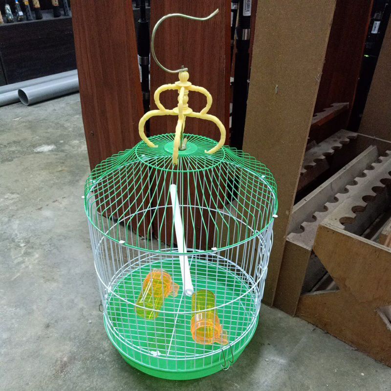 🔥ready Stock🔥sangkar Besi Bulat Sangkar Burung Round Iron Cage Shopee