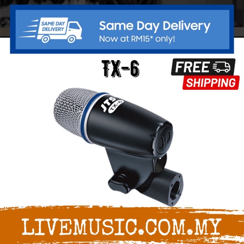 JTS TX6 Instrument microphone Snare Drum , Tomtoms , Percussion