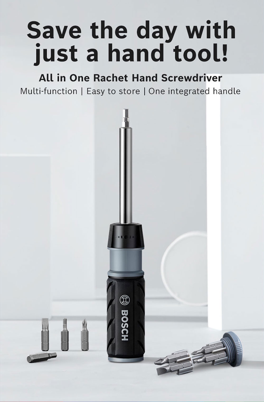 BOSCH All in One Rachet Hand Screwdriver Set - 2607017653 | Shopee Malaysia