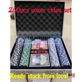 Texas Poker Chips com Estanho, Jogos de Cartas Profissionais, Contando  Blackjack Bingo Token, Casino Poker Kit, 200Pcs - AliExpress