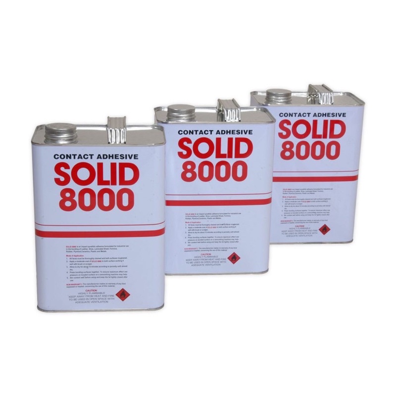 3KG SOLID 8000 CONTACT ADHESIVE GUM BONDING FORMICA WOOD FIBREGLASS