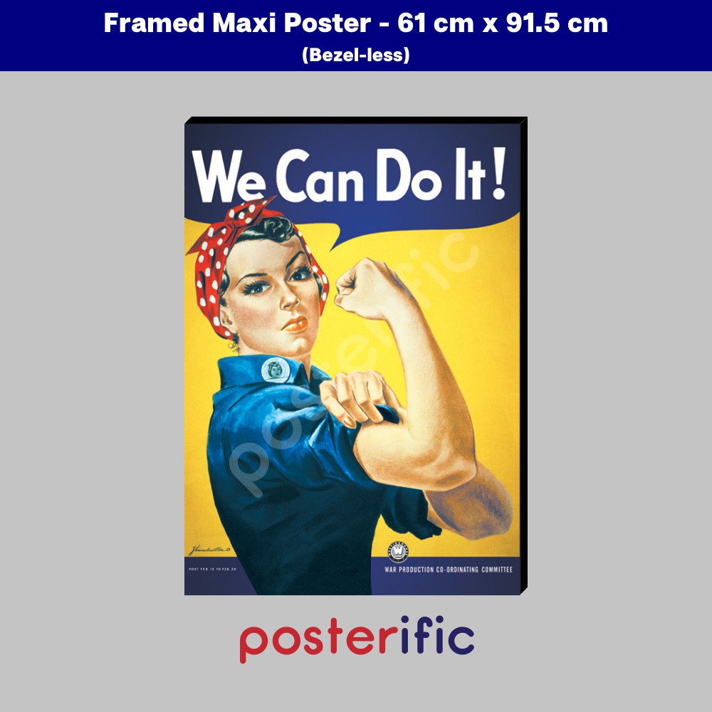 Framed Poster: We Can Do It! - 61 cm X 91.5 cm | Shopee Malaysia