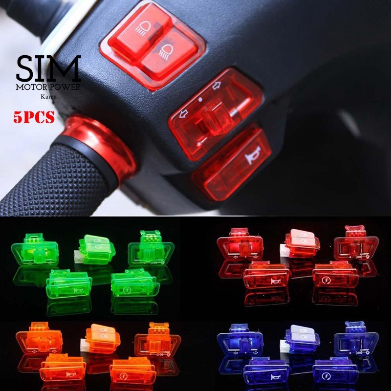 5 PSC WAVE110 DX/MR2 SWITCH BUTTON SET HI-LOW STARTER HORN SIGNAL ...