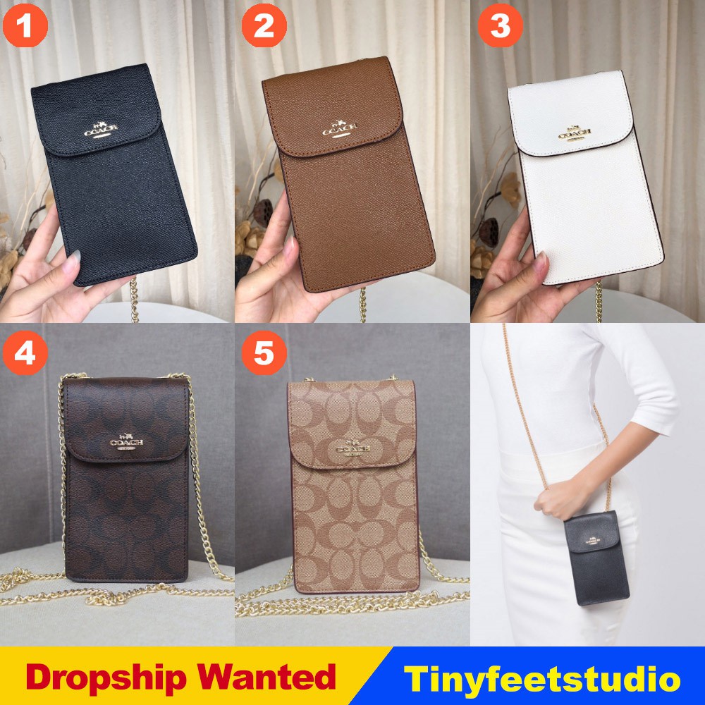 Coach 37543 55636 55641 North South Phone Crossbody Women Crossbody Sling  Chain Small Bag | Shopee Malaysia