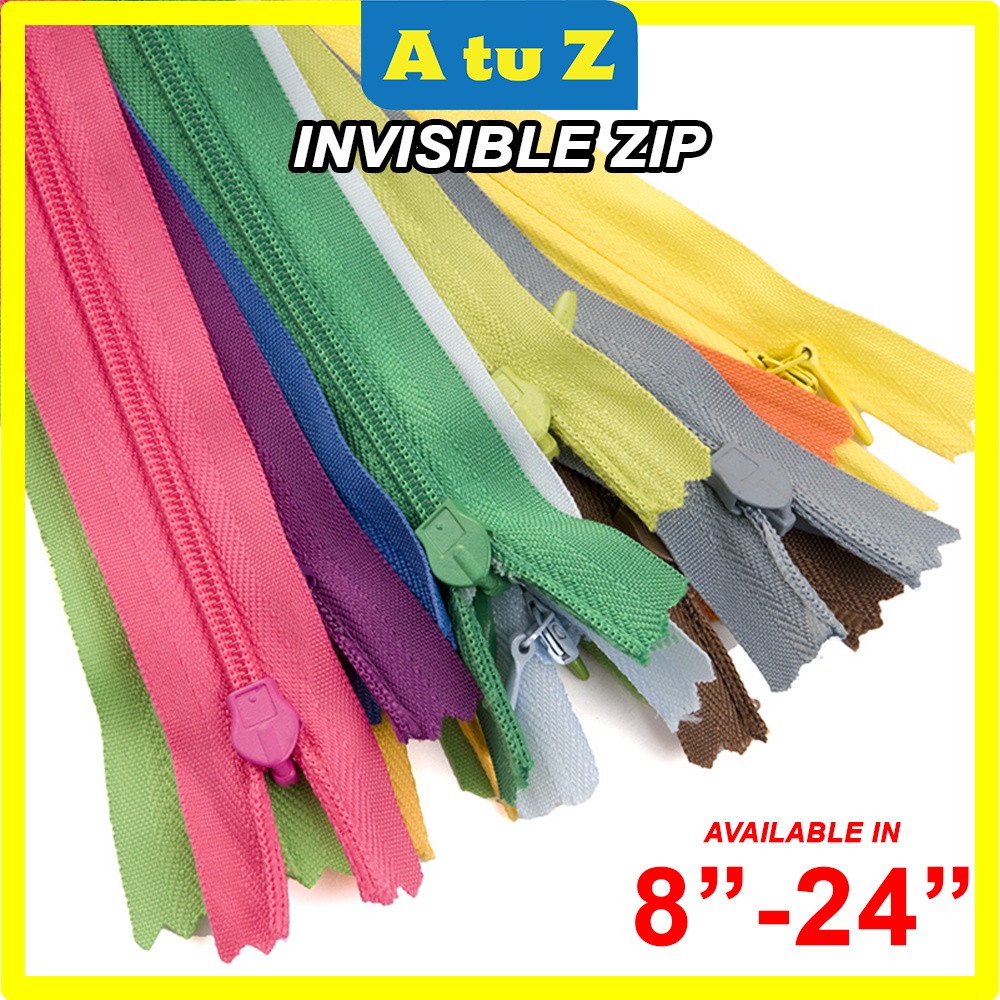 AtuZ 8"22 " 1pc Zip Invisible Zipper Zip Sorok / HIDDEN ZIP / HIDDEN