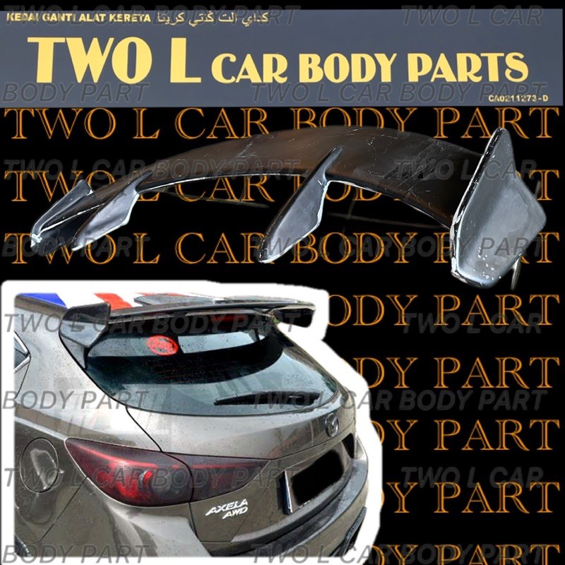mazda 3 hatchback rear roof spoiler Shopee Malaysia