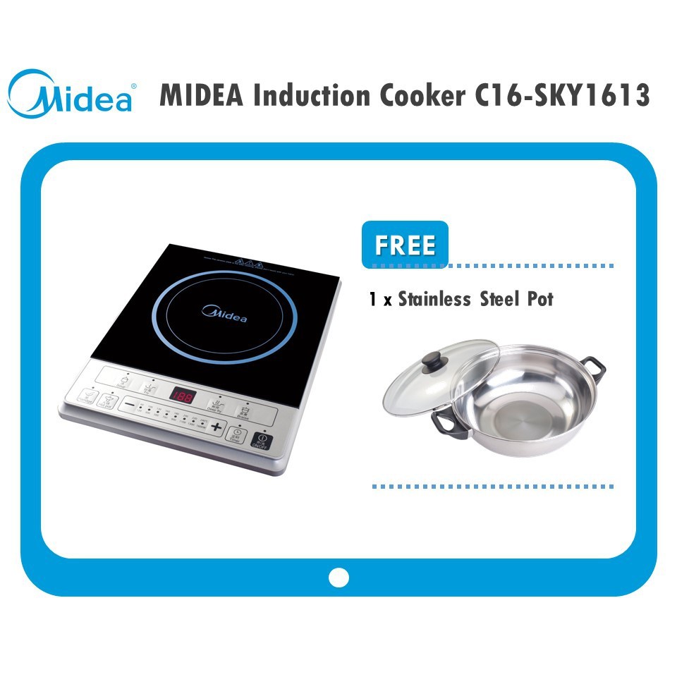 Midea Induction Cooker C16SKY1613 Shopee Malaysia