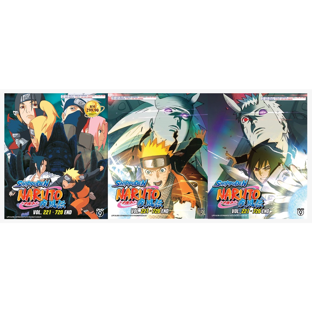 DVD NARUTO SHIPPUDEN VOL.221-720 END | Shopee Malaysia