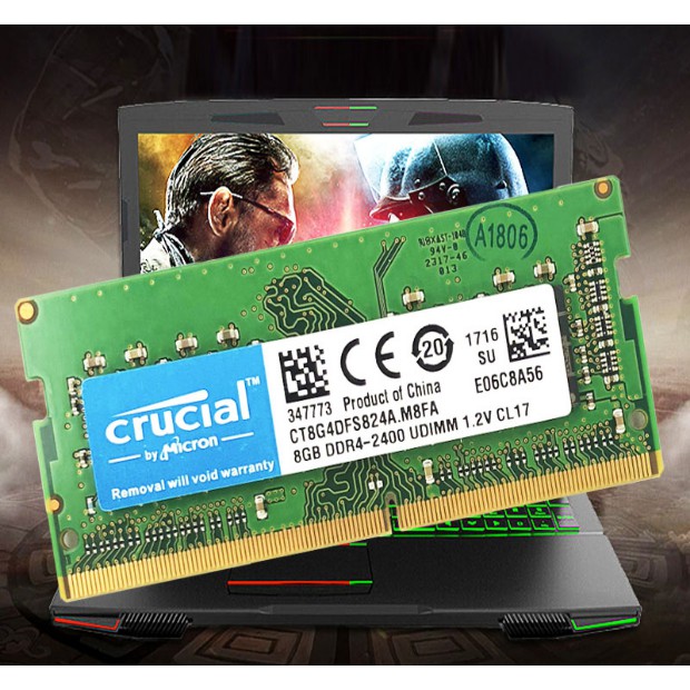 Crucial 8 GB Ram DDR4 2133 2400 2666 3200 MHz SO-DIMM 260Pin Memory For  Laptop