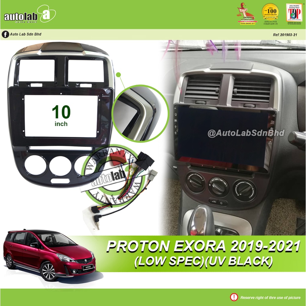 Android Player Casing 10“ Proton Exora 2019-2023 (UV Black) Low Spec ...