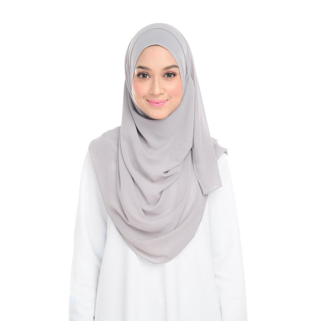 benang hijau instant shawl