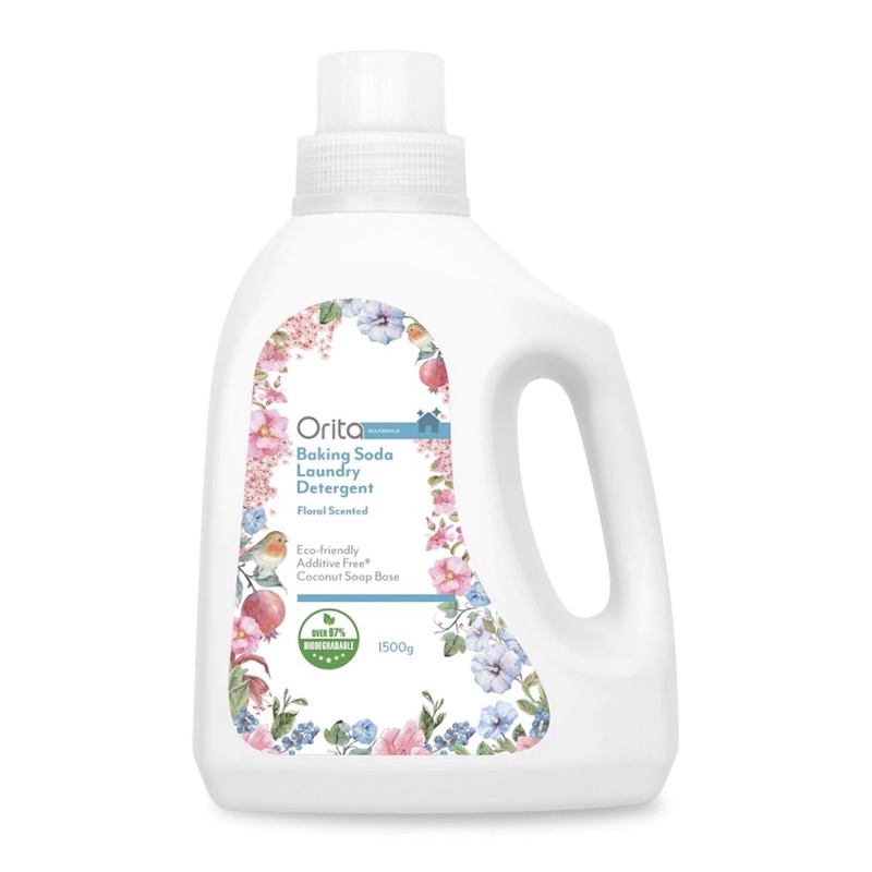 👚👕Original Orita Baking Soda Laundry Detergent (1500ml) Floral