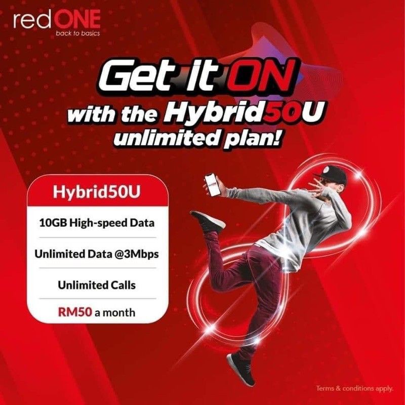 redONE POSTPAID Hybrid50U Plan | Shopee Malaysia