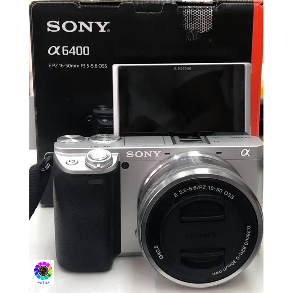 Sony Alpha a6400 Mirrorless Digital Camera with 1650mm Lens (silver colour) Display Set