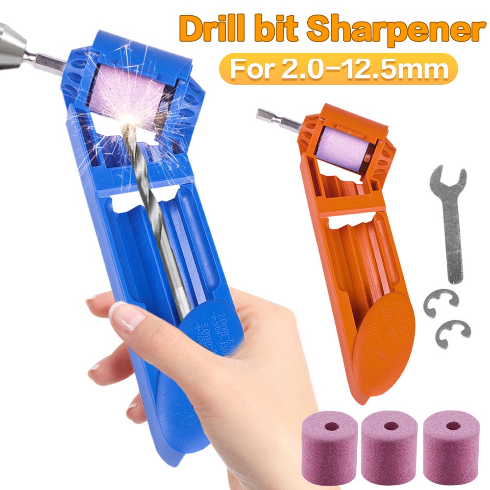 Portable Drill Bit Sharpener Corundum Grinding Wheel Tool Corundum ...