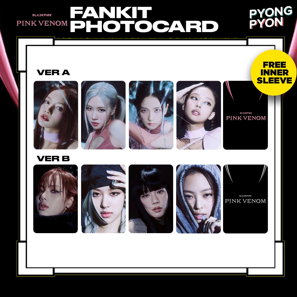 Blackpink PINK VENOM PHOTOCARD FANKIT | Shopee Malaysia