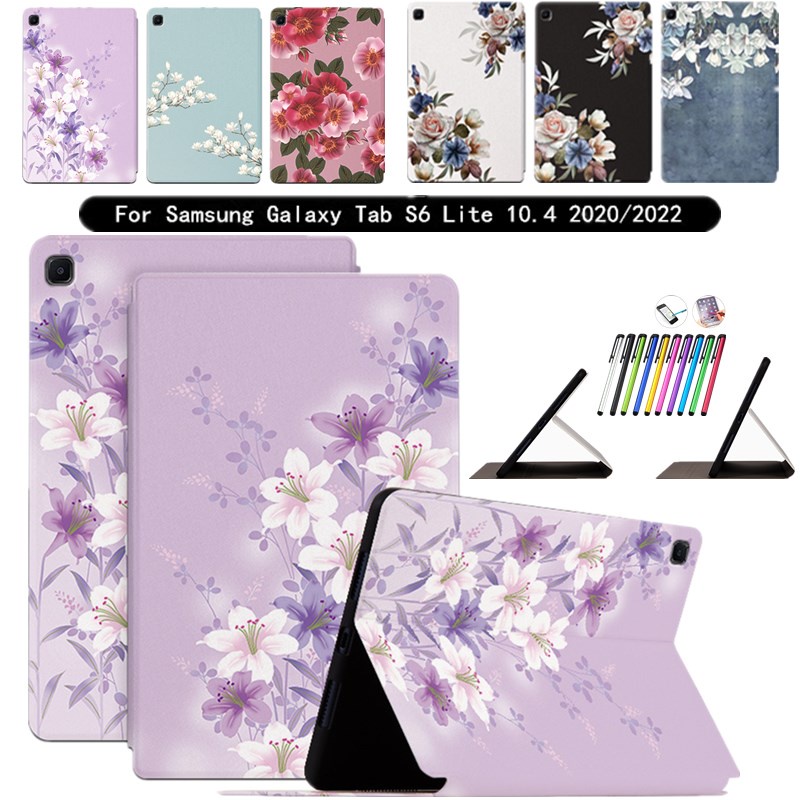 Custodia In Similpelle MOMO Per Galaxy Tab S6 Lite 10.4" 2022, SM-P613/P619, Con Supporto E Penna