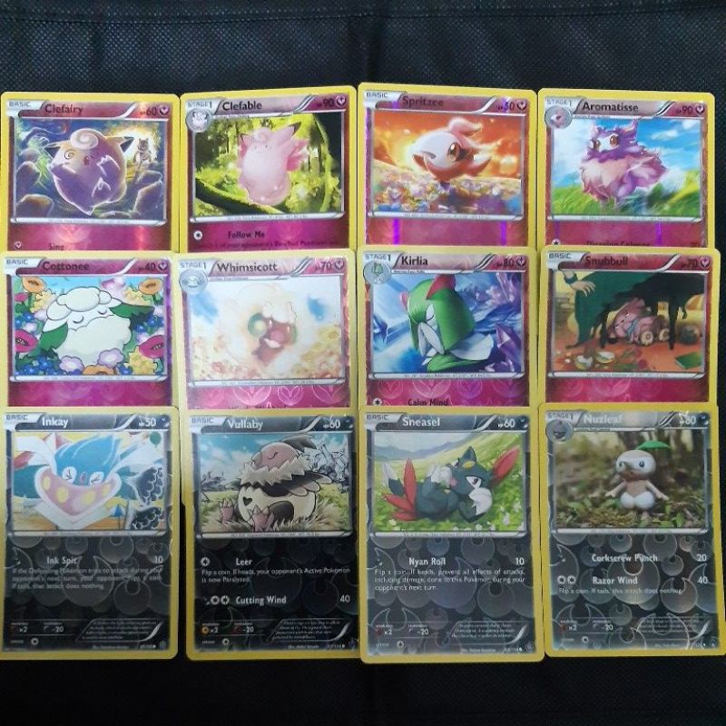 Pokemon Card TCG: XY Series: Clefairy/ Clefable/ Spritzee/ Aromatisse/  Kirlia/ Snubbull/ Inkay/ Sneasel (REVERSE HOLO) | Shopee Malaysia