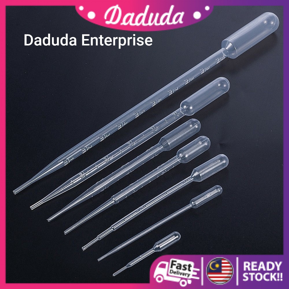 3mL / 5mL / 10mL Plastic Pipettes Dropper Disposable Graduated Transfer ...