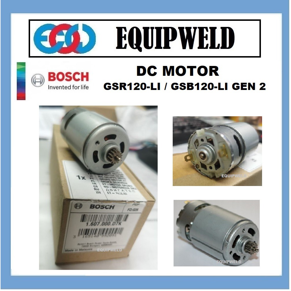 SPARE PART BOSCH DC MOTOR FOR GSR120 LI AND GSB120 LI GEN 2 ORIGINAL GSR120 GSB120 GSR120LI GSB120LI Shopee Malaysia