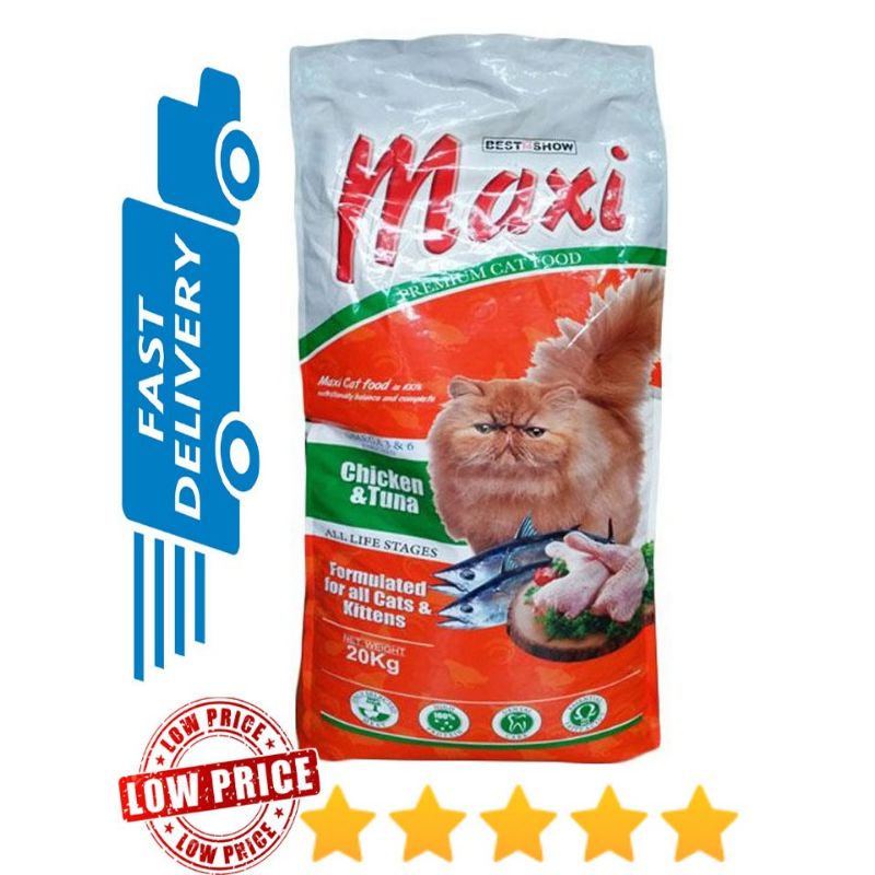 Maxi Premium Cat Food Chicken Tuna Kg Shopee Malaysia