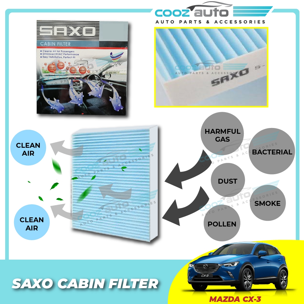 Mazda CX3 CX3 Saxo Cabin Air Cond Aircond Replacement Filter Shopee