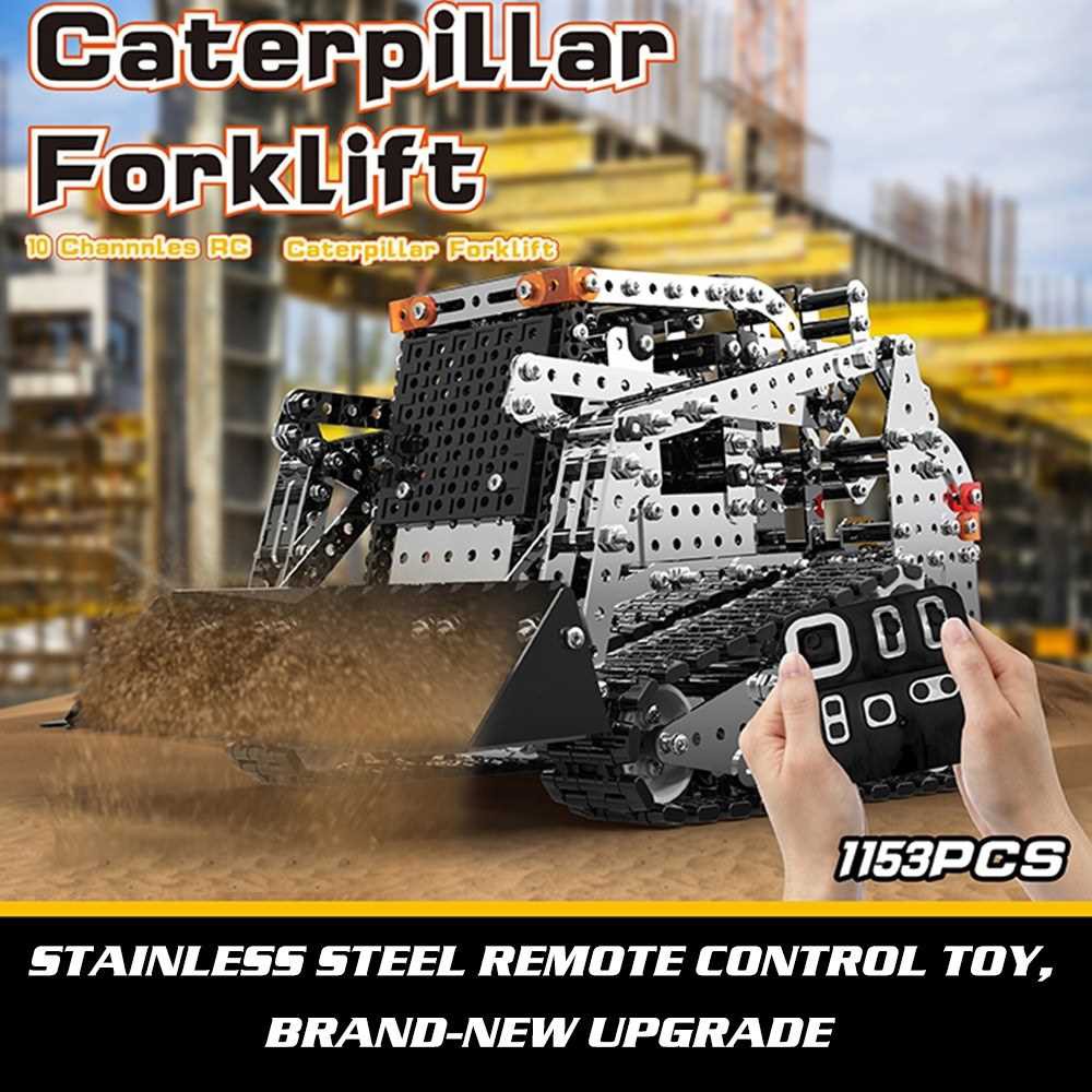 RC Forklift Truck Building Blocks 2.4GHz 10 Channel RC Front Loader ...