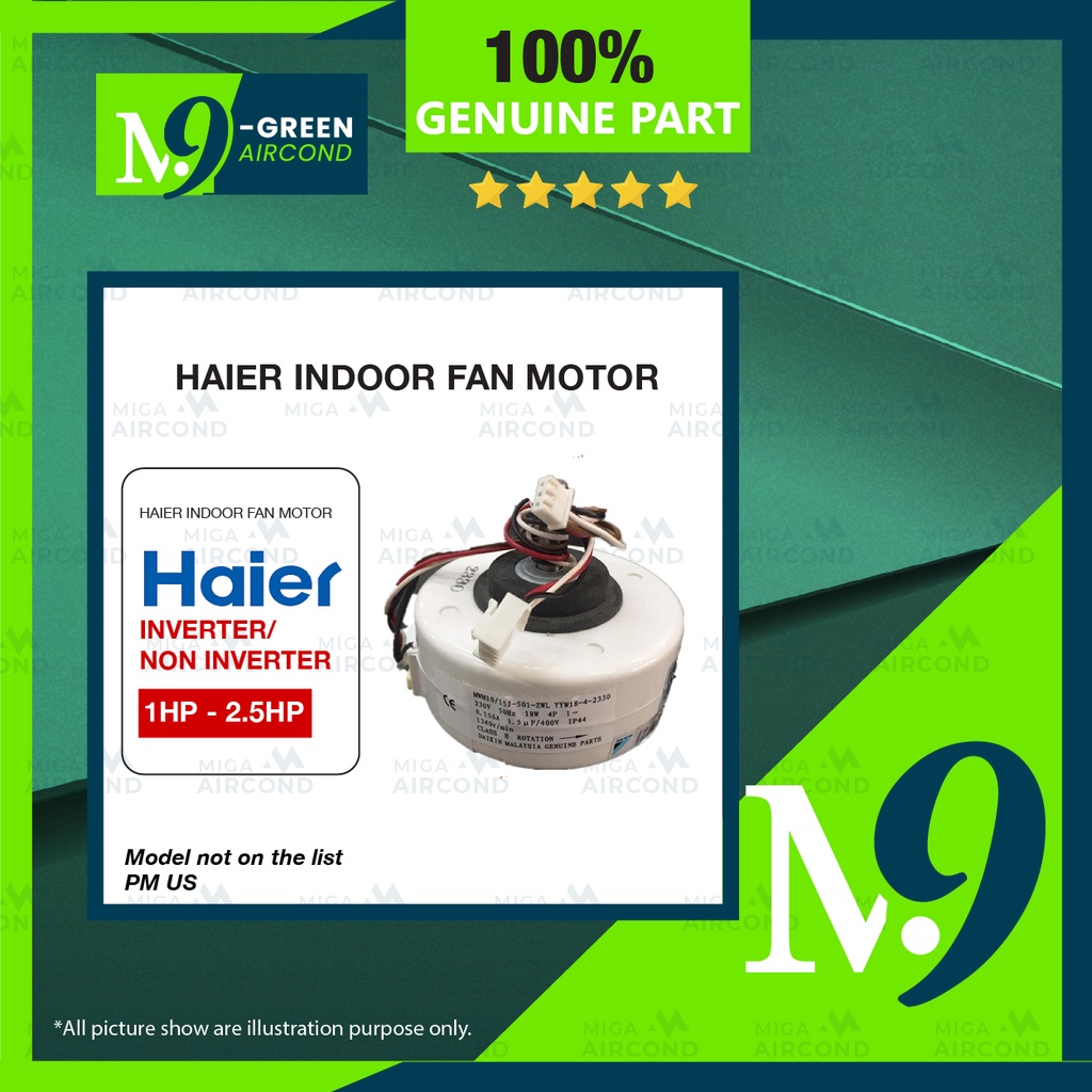 [ORIGINAL/GENUINE Part] Haier Original Air Cond Indoor Fan Motor ...