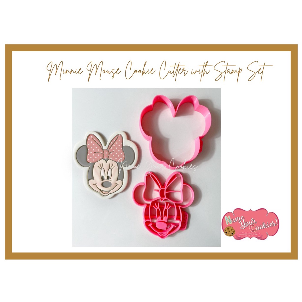 MINNIE MOUSE COOKIE CUTTER WITH SEPARATE STAMP Shopee Malaysia