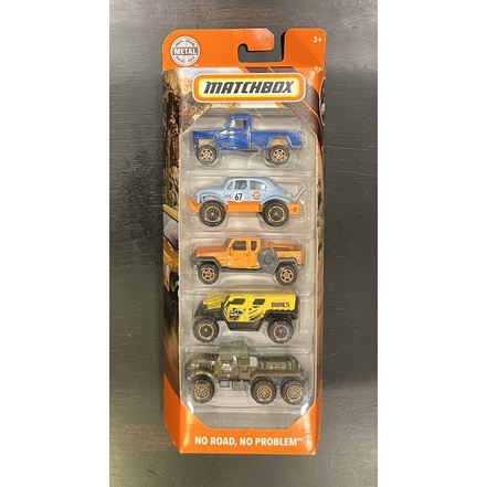 Matchbox 5 pack (No Road, No Problem) | Shopee Malaysia