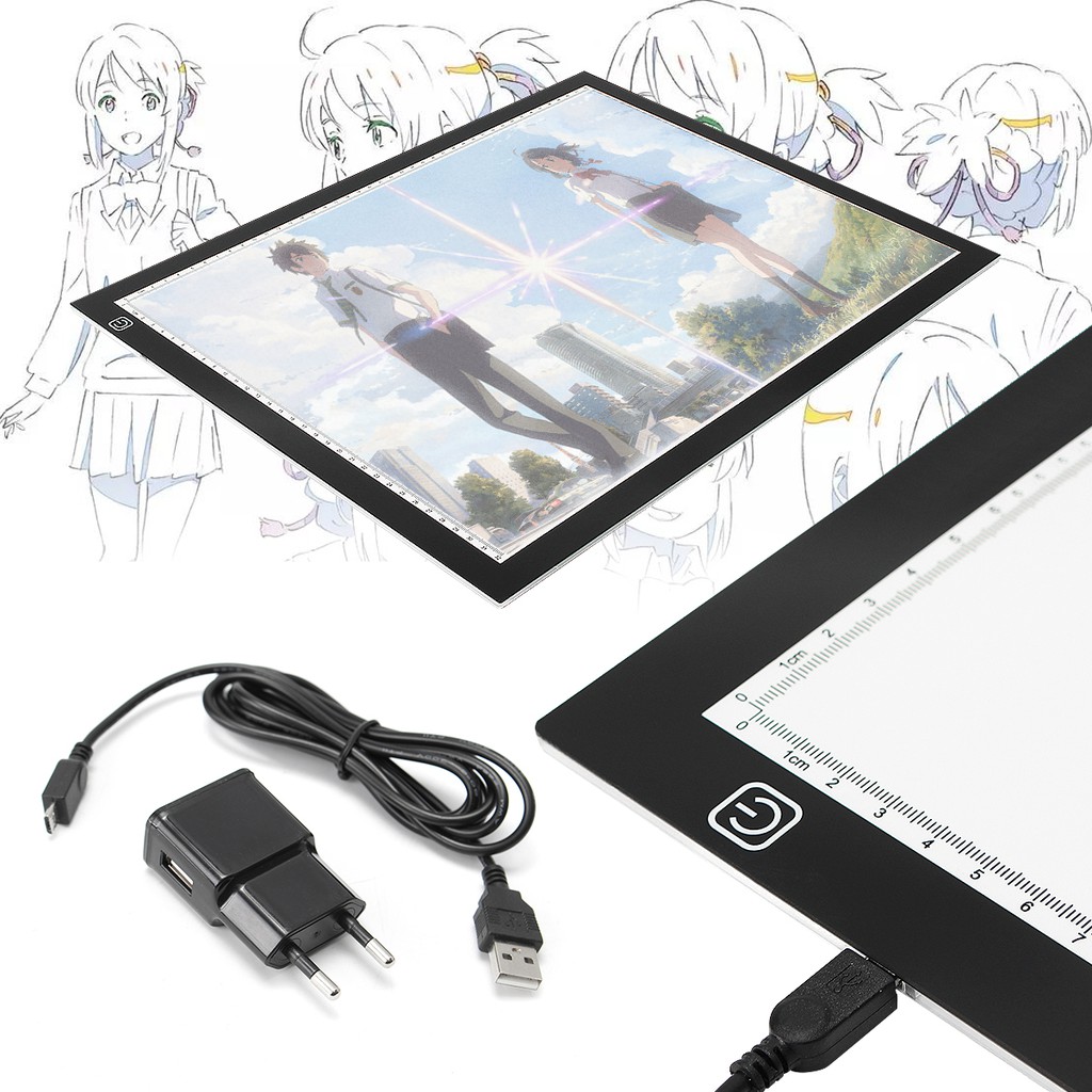 ♥Warmh♥ A3 Ultra Thin LED Tracing Board Drawing Light Box Stencil Board