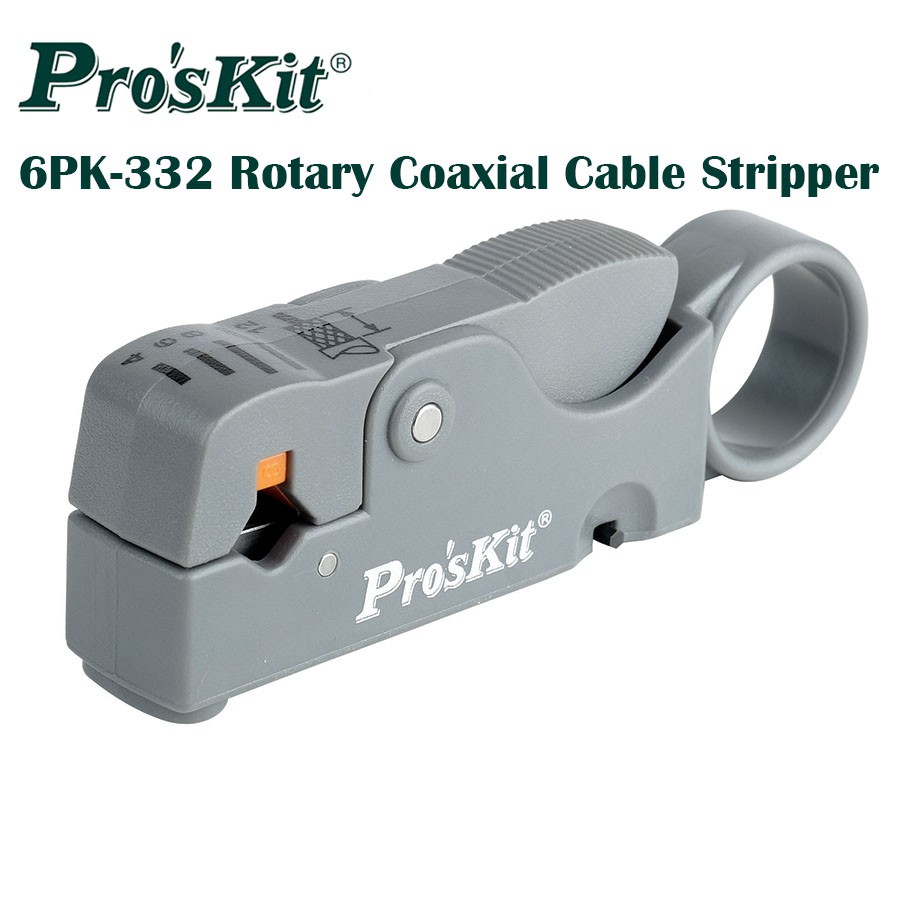 Proskit 6PK332 Rotary Coax Coaxial Cable Wire Stripper Cutter RG58
