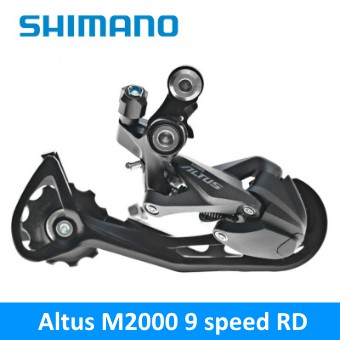 Bike Parts Shimano Altus RD-M2000 Rear Derailleur Black Speed