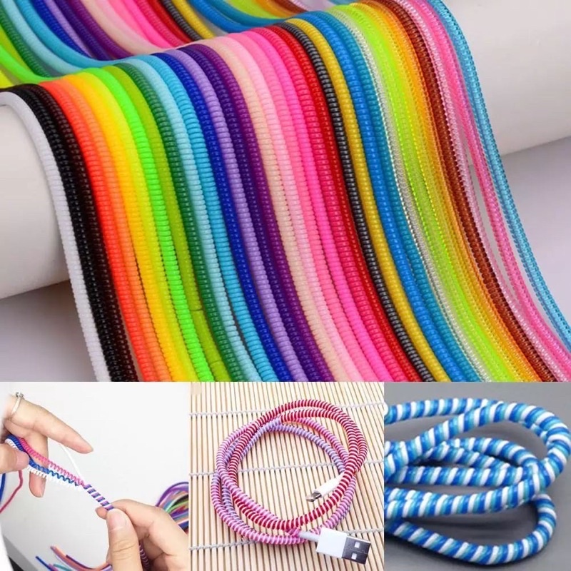 DiY Cable Wrapping Wrap Protector Pelindung Pembalut Kabel Heaphone ...