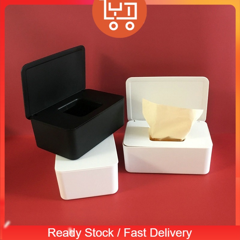 LYT ONLINE Dust-Proof Tissue Box Face Mask box Wet Wipes Sealed Storage ...