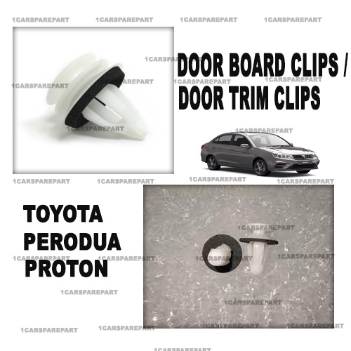 ORIGINAL TOYOTA/PERODUA DOOR BOARD CLIPS/DOOR TRIM CLIPS (ORIGINAL